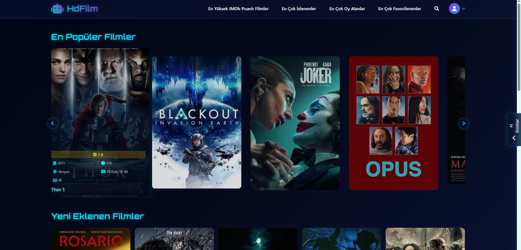 HdFilm WordPress Film Teması