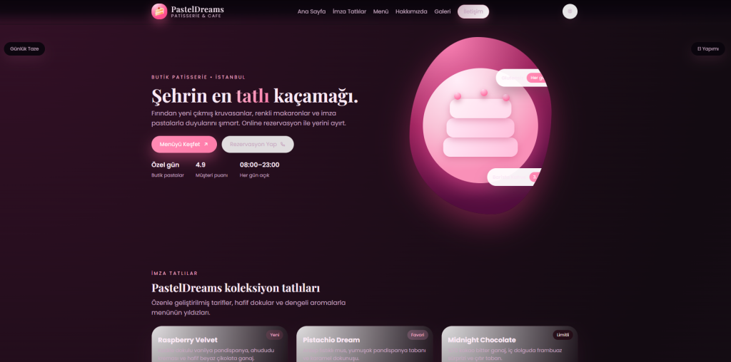 Pudra Pembesi Pastane Temamız